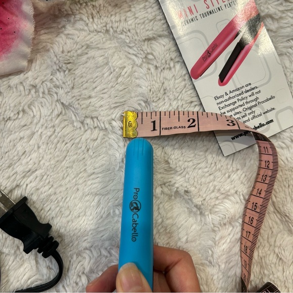 Pro Cabello Blue Mini Ceramic Tourmaline Flat Iron - Picture 6 of 10